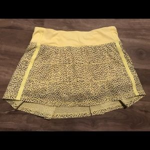 Yellow lululemon skirt